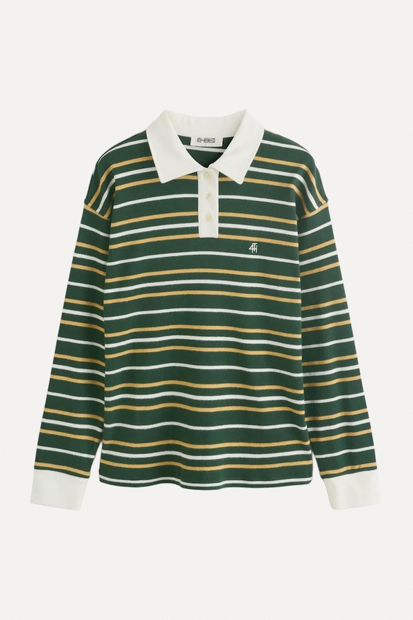 Chelsea Stripe Rugby Polo Top from 4th & Reckless