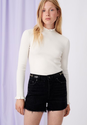 Fancy High-Neck Lightweight Sweater from Maje