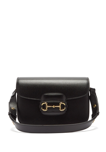 1955 Horsebit Leather Shoulder Bag from Gucci