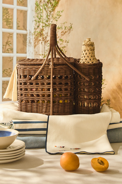 Rattan Picnic Basket