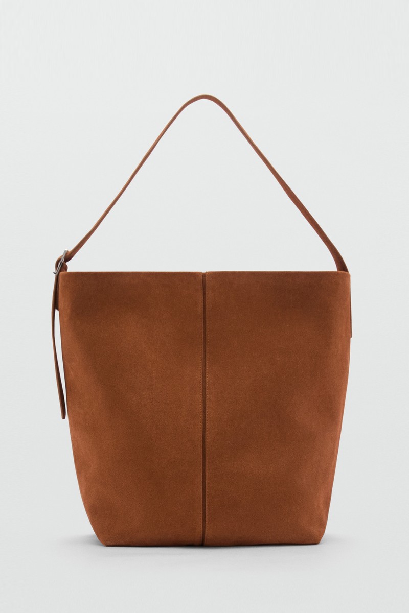 Leather Shopper Bag from Mango