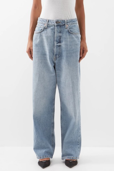 Drop Organic-Cotton Low-Rise Baggy Jeans from Raey