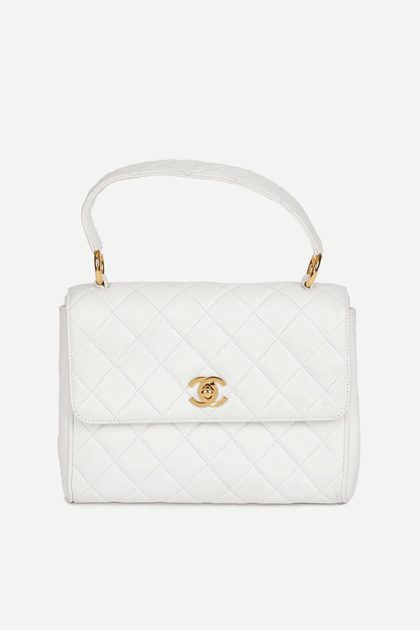 Quilted Lambskin Vintage Classic Kelly Top Handle Bag from Chanel