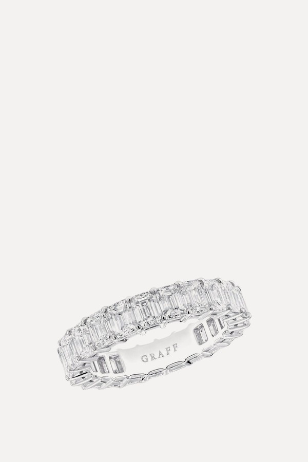 Emerald Cut Diamond Wedding Band