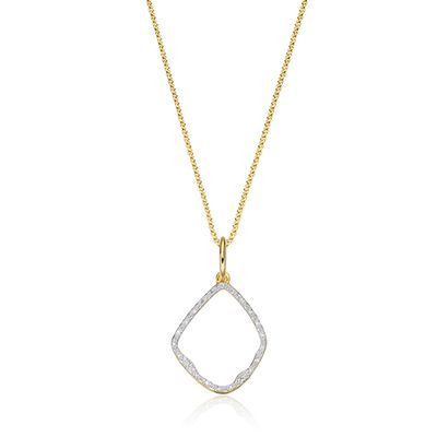 Riva Diamond Pendant Charm Necklace Set