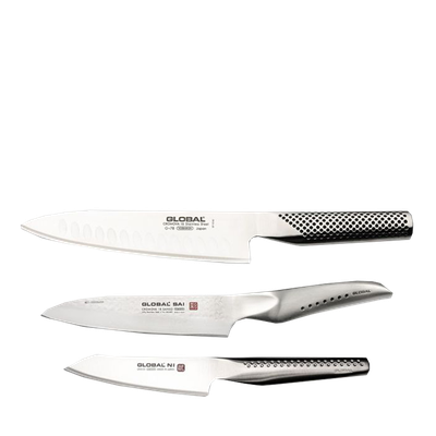 Hybrid 3 Piece KAZOKU Knife Set from Global
