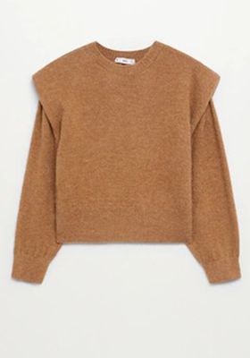 Shoulder Pad Knit Sweater  from Mango