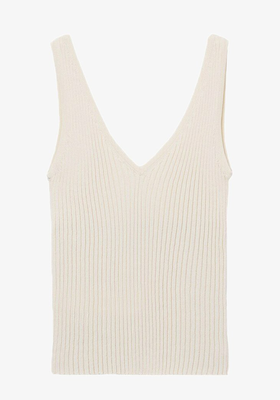 Ribbed Knit Top from Mango