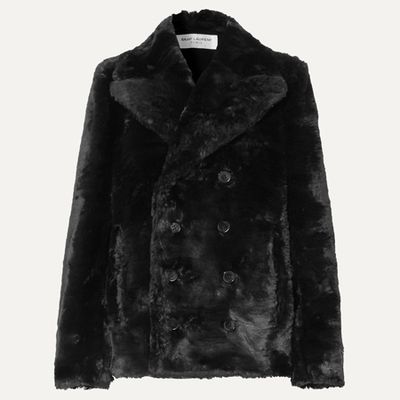 Faux Fur Peacoat from Saint Laurent 