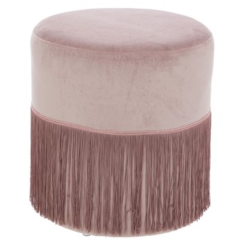 Blush Tassel Footstool 