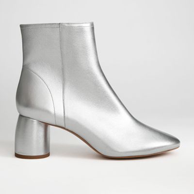 Metallic Cylinder Heel Boots from & Other Stories