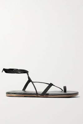 Jo Suede And Leather Sandals from TKEES