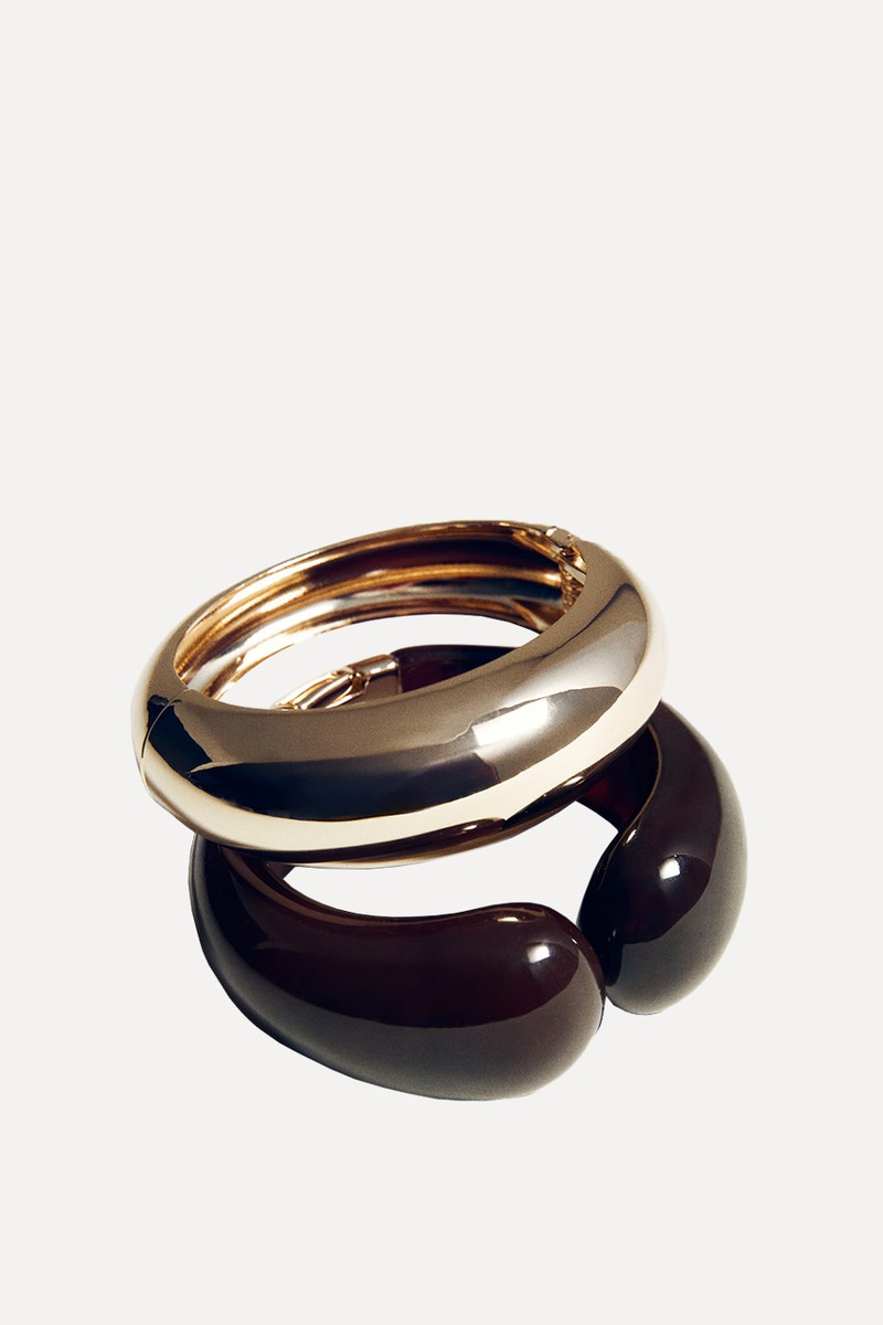 Rigid Bracelets Set from Mango