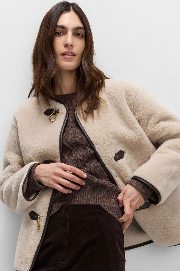 Faux Fur Buckle Trim Coat from Marks & Spencer