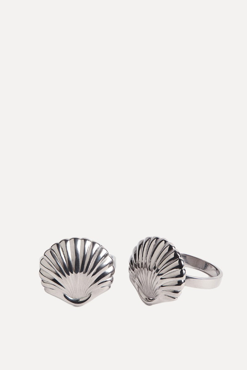 Pack Of 2 Seashell-Shaped Napkin Rings from H&M