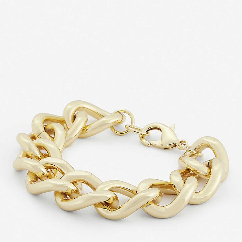 Bold 14ct Gold-Plated Brass Bracelet from 79Hour