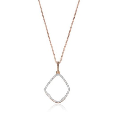 Riva Diamond Pendant Charm Necklace Set