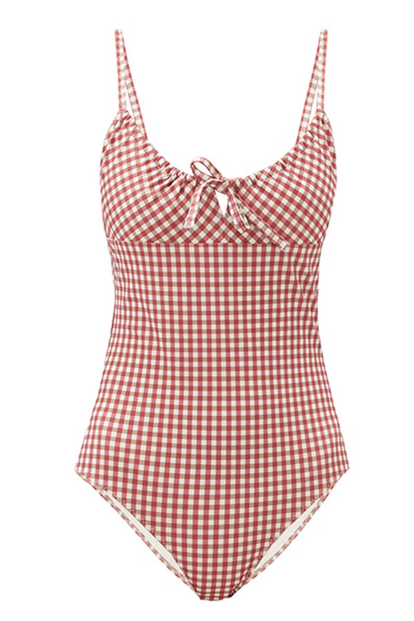 Drindle Drawstring Seersucker Swimsuit from Belize