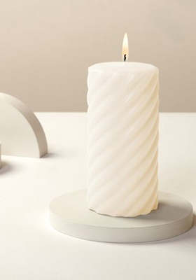 Twisted Wax Pillar Candle from Next