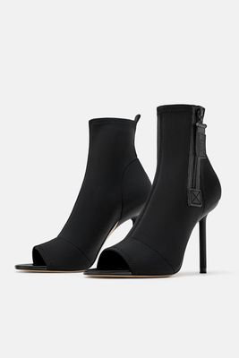 Technical Fabric Ankle Boots from Zara