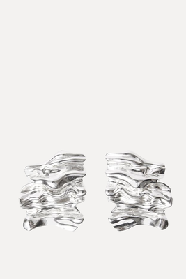 Crumpled Textured Earrings from Jigsaw