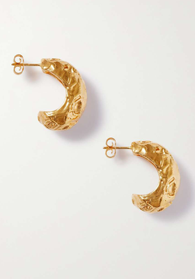 The Fragmented Amulet Gold-Plated Hoop Earrings from Alighieri