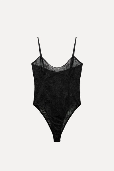 Strappy Lace Bodysuit from Zara