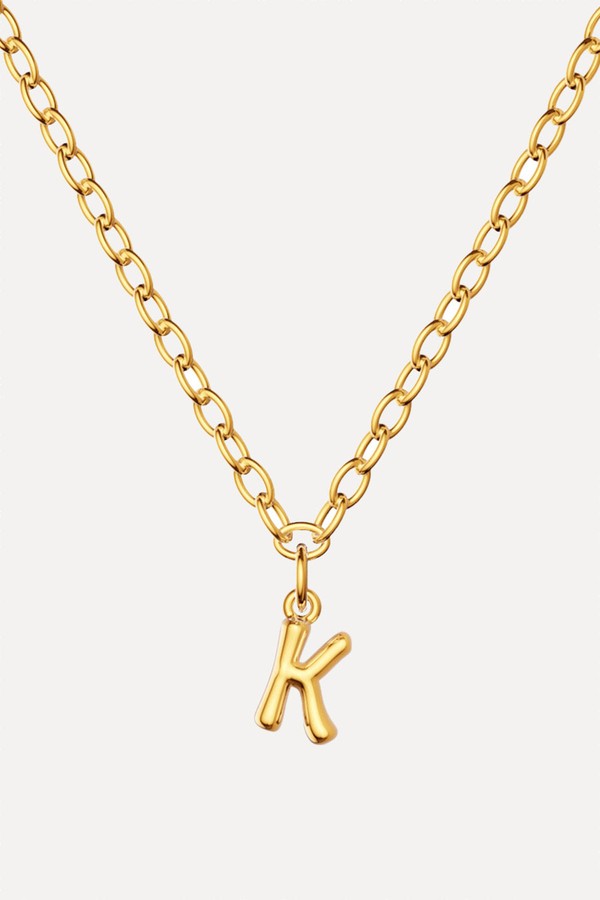 Fine Molten Initial Necklace