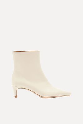 Wally Leather Ankle Boots from Staud