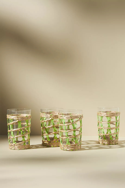 Set of 4 Calla Highball Glasses from Anthropologie