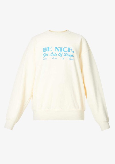 Text-Print Jersey Sweatshirt from Sporty & Rich