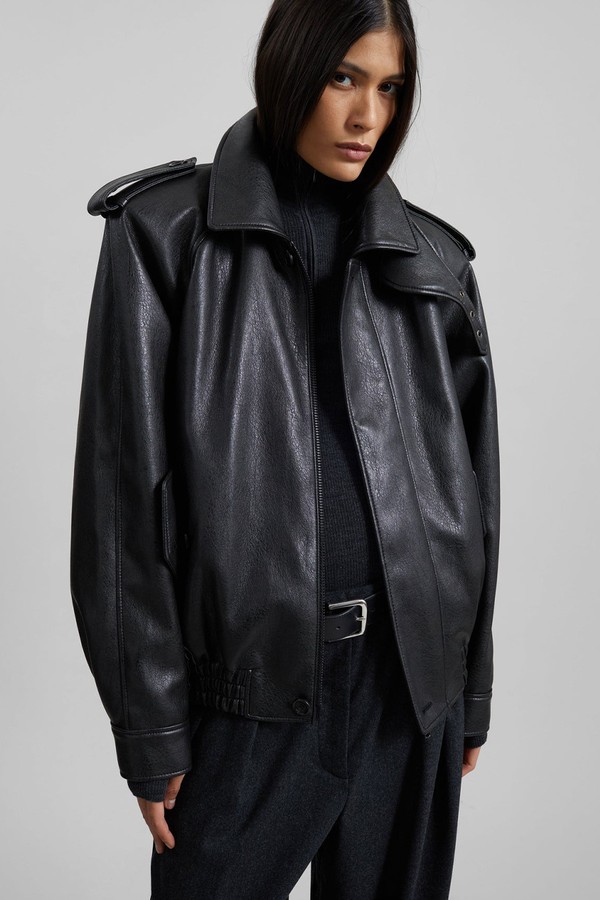 Nyland Faux Leather Padded Jacket