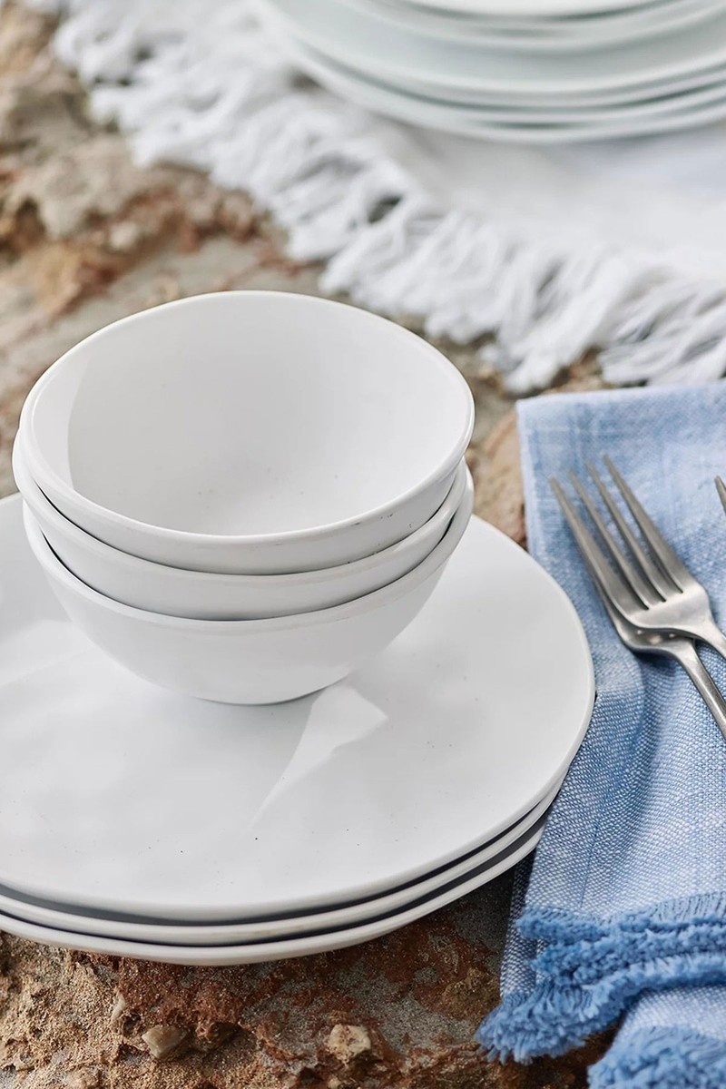 White Melamine Picnic Dinner Plate, £10 | The White Company