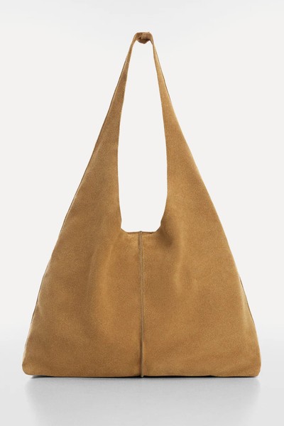 Leather Shopper Bag from Mango