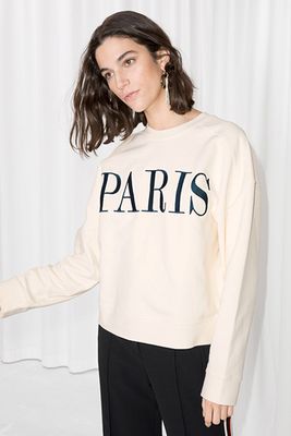 Embroidered Paris Sweatshirt from & Other Stories
