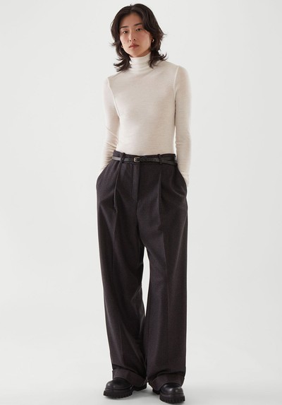 Houndstooth Wide Leg Trousers from COS