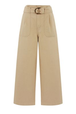 Belted Wide Cut Trousers from Warehouse