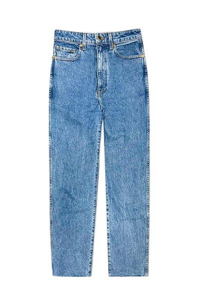 Mid Wash Denim Abigail Straight Leg Jeans from Khaite