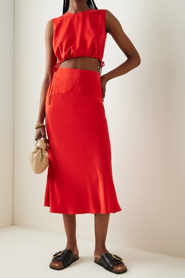Cecily Silk Cropped Top from Tove