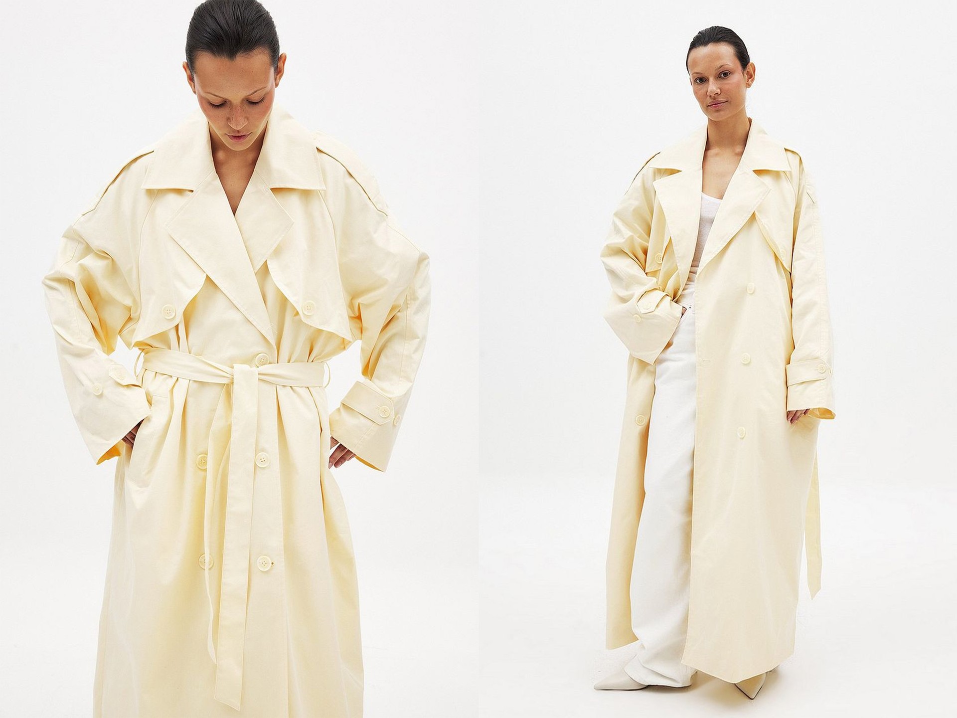 Oversized Long Trenchcoat from Josefine HJ x NA-KD