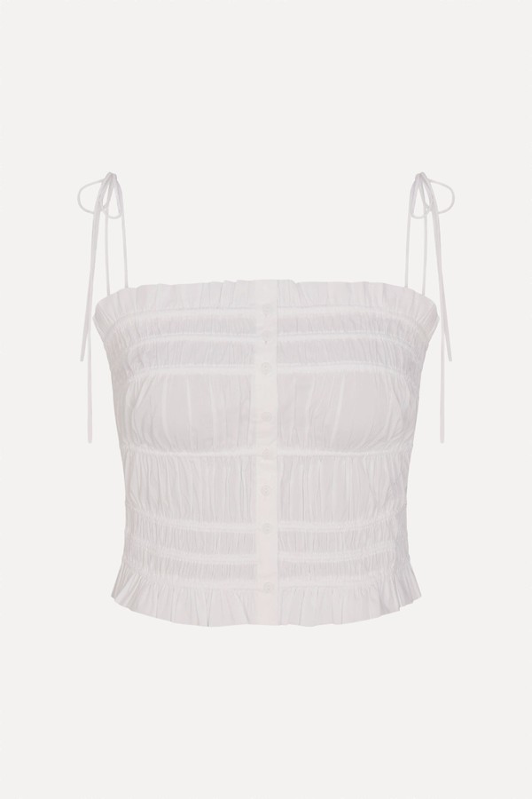 Ruffled Poplin Cami Top from Skims