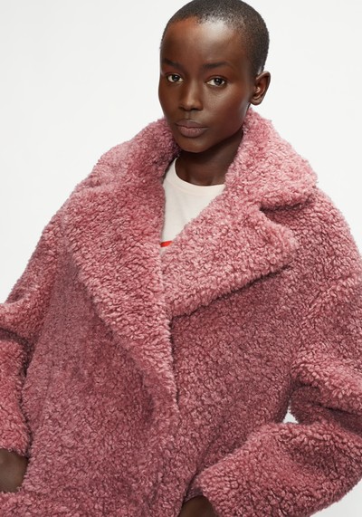 Faux Fur Cocoon Coat