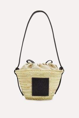 Canvas & Raffia Basket Bag from Loewe