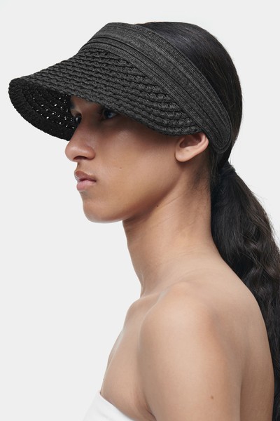 Tie-Back Straw Visor from COS