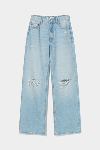 Ripped Wide-Leg ’90s Jeans from Bershka