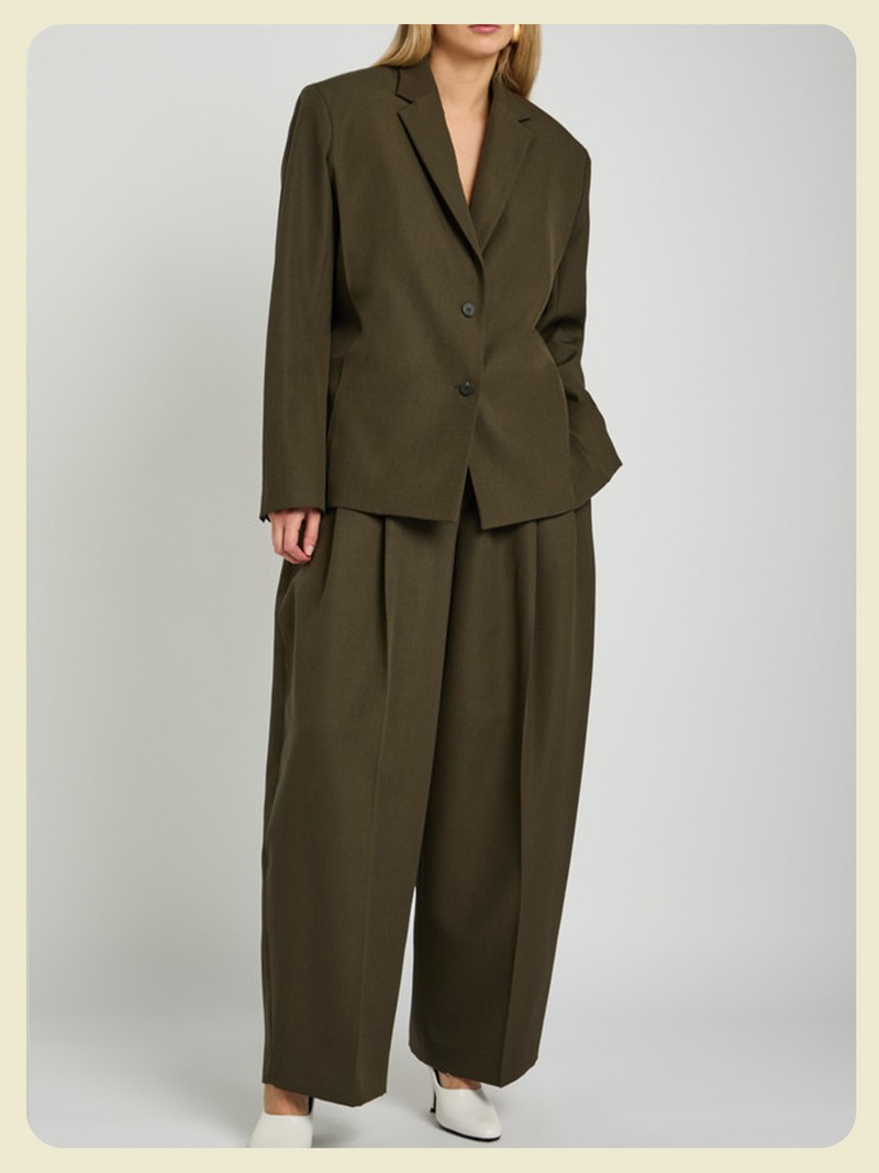 Le Pantalon D'homme Pleated Wool Trousers from JACQUEMUS