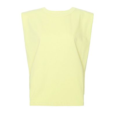 Eva Padded Shoulder Muscle T-Shirt - Camille Charrière X from The Frankie Shop
