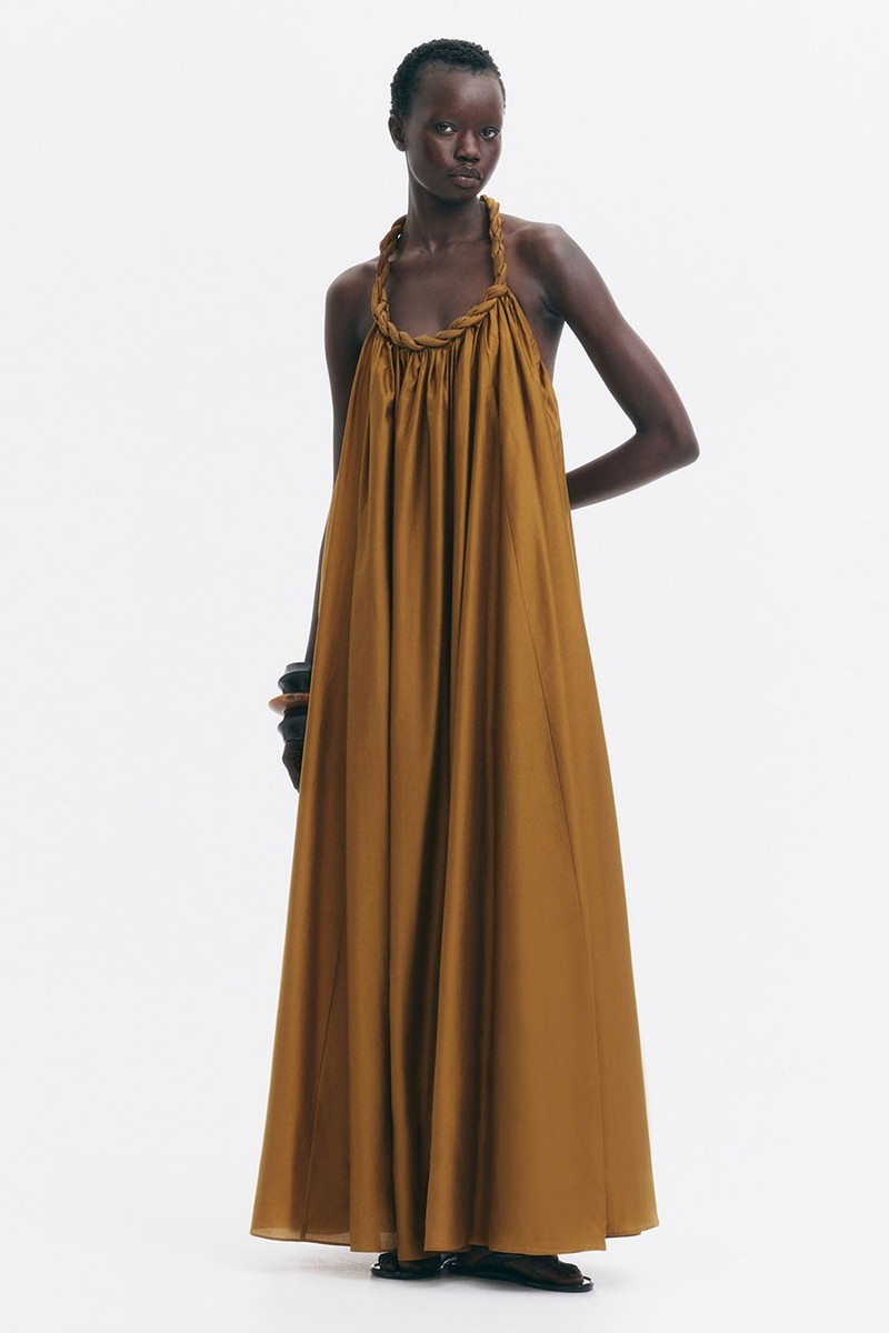 Braid-Detail Dress