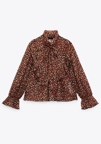 Floral Print Blouse from Zara