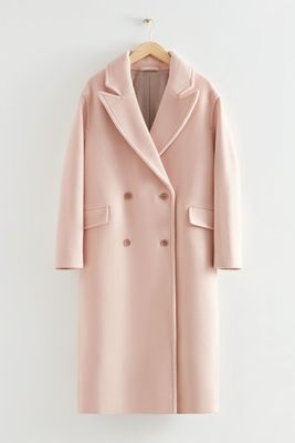 Oversized Double-Breasted Wool Coat from & Other Stories